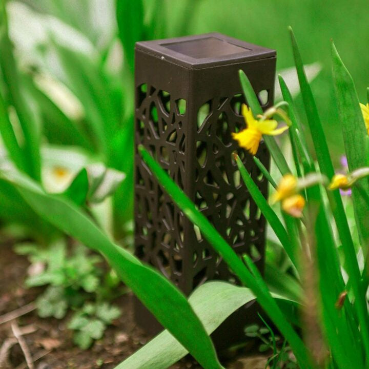 4x Silhouette Garden Solar Stake Lights