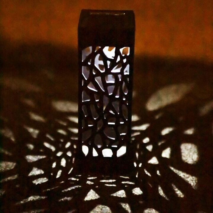 4x Silhouette Garden Solar Stake Lights