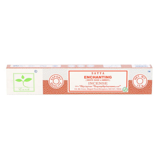 6 Packs of Enchanting Earth Incense by Satya