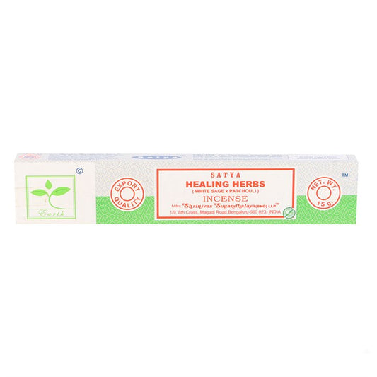 6 Packs of Healing Herbs Earth Incense by Satya