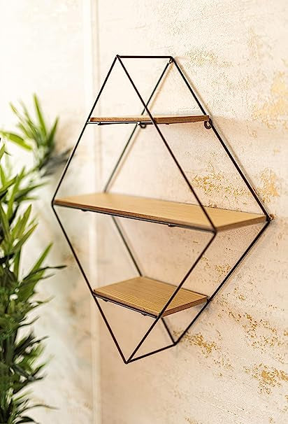 3 Tier Urban Retro Wall Mounted Floating Shelf – Diamond