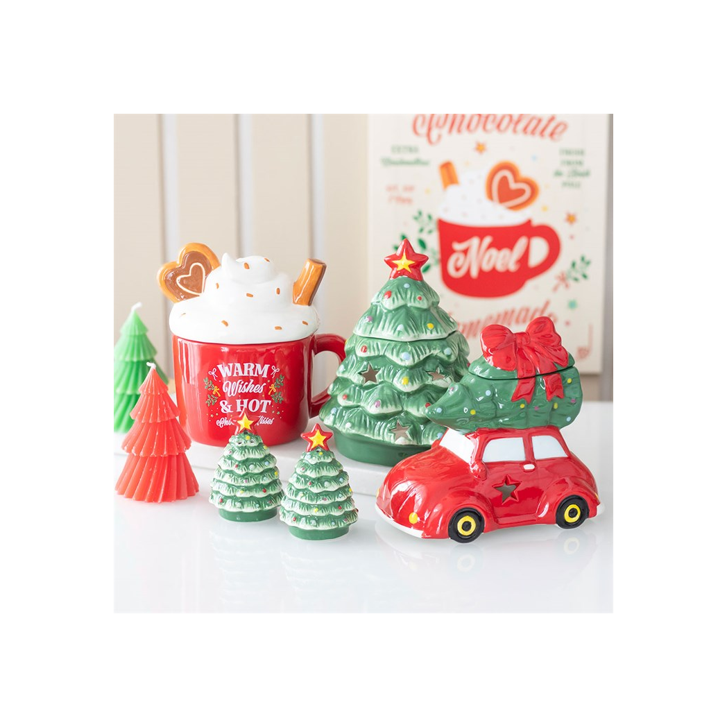 Car with Christmas Tree Oil Burner