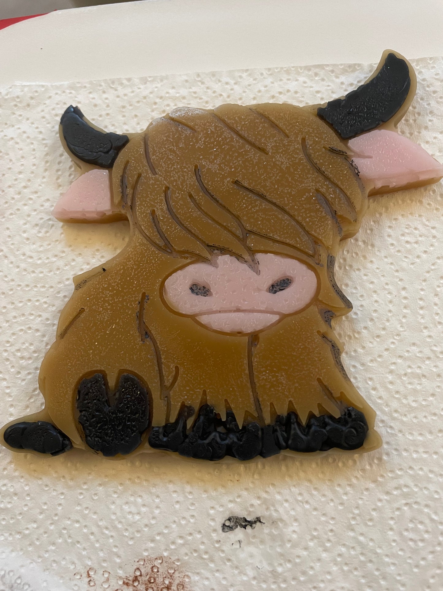 Large Highland Coo Scented Wax Slab