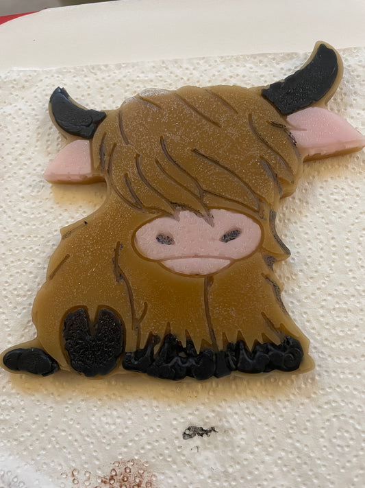 Large Highland Coo Scented Wax Slab