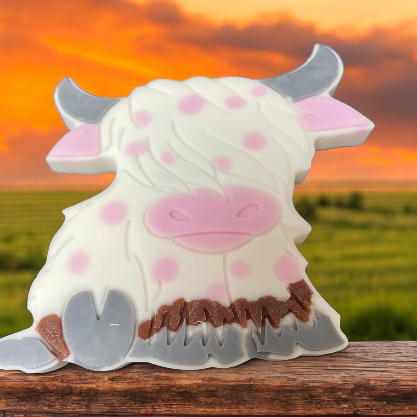 Cute Highland Coo Wax Melt Slab