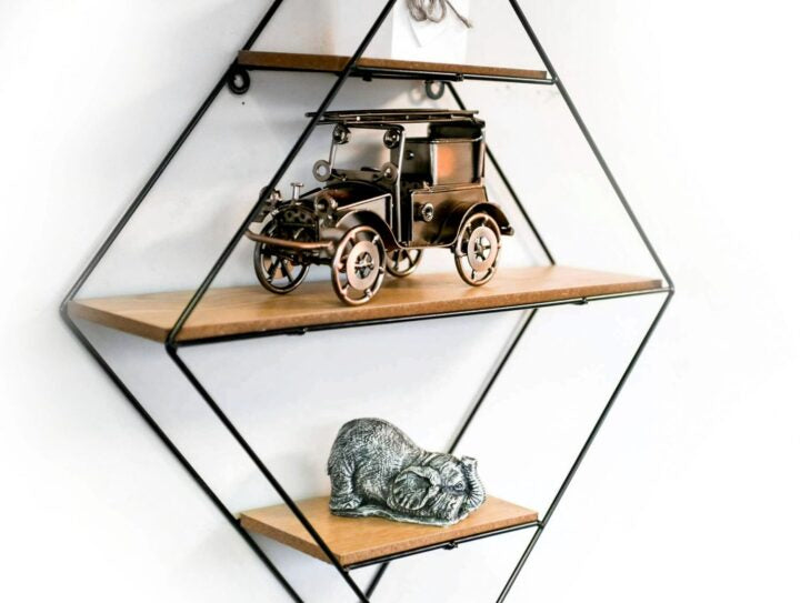 3 Tier Urban Retro Wall Mounted Floating Shelf – Diamond