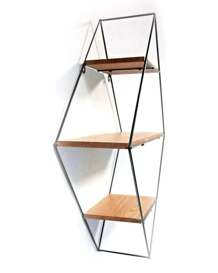 3 Tier Urban Retro Wall Mounted Floating Shelf – Diamond