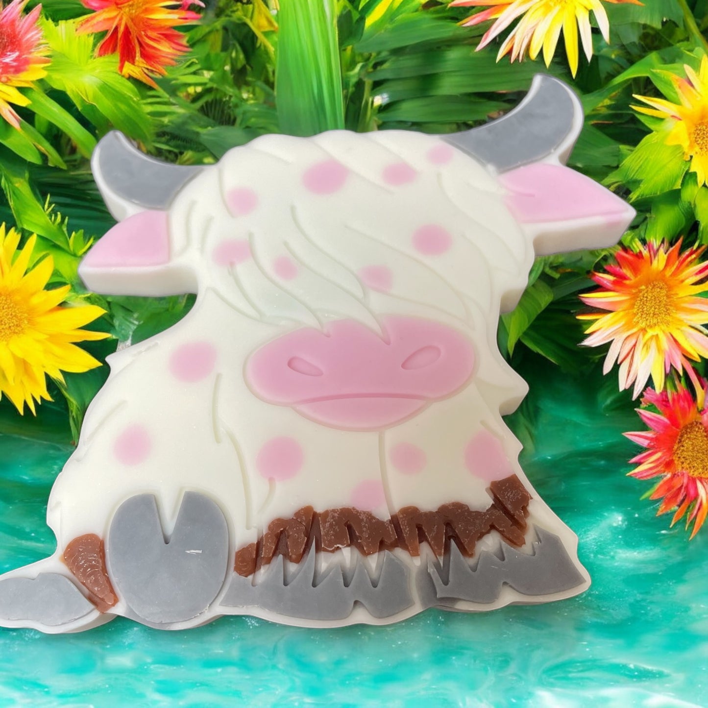 Cute Highland Coo Wax Melt Slab