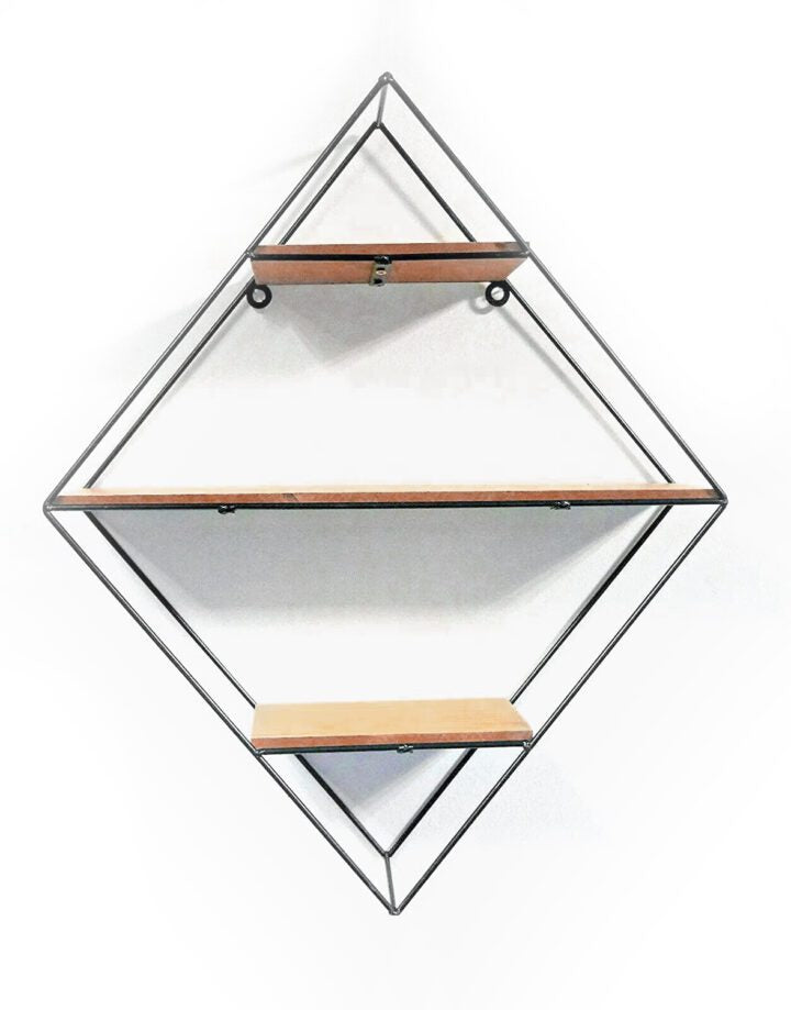 3 Tier Urban Retro Wall Mounted Floating Shelf – Diamond