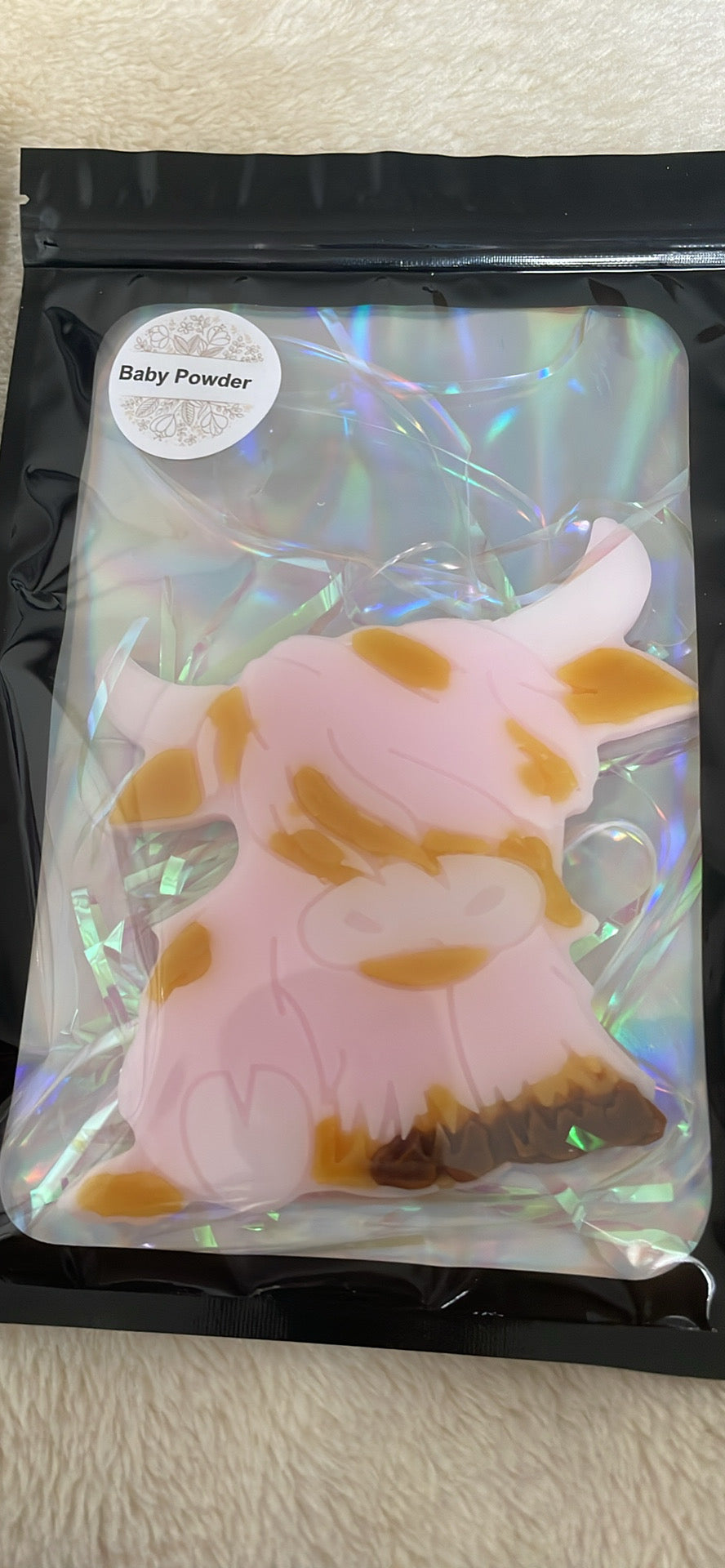 Large Highland Coo Scented Wax Slab