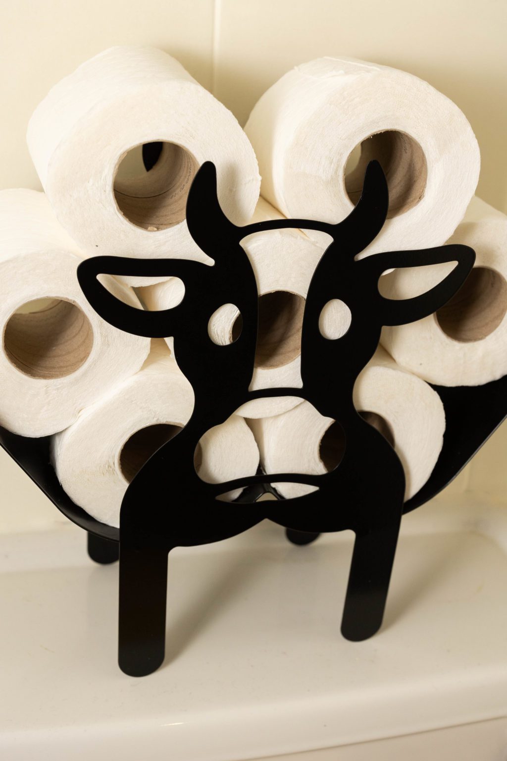 Novelty Cow Toilet Roll Holder