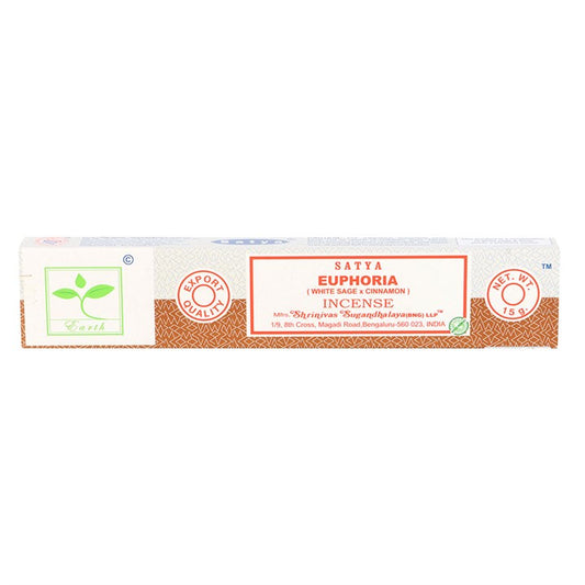 6 Packs of Euphoria Earth Incense by Satya