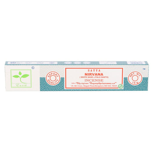 6 Packs of Nirvana Earth Incense by Satya