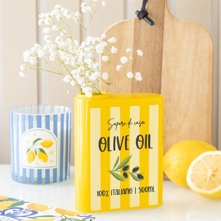 Olive Oil Flower Vase