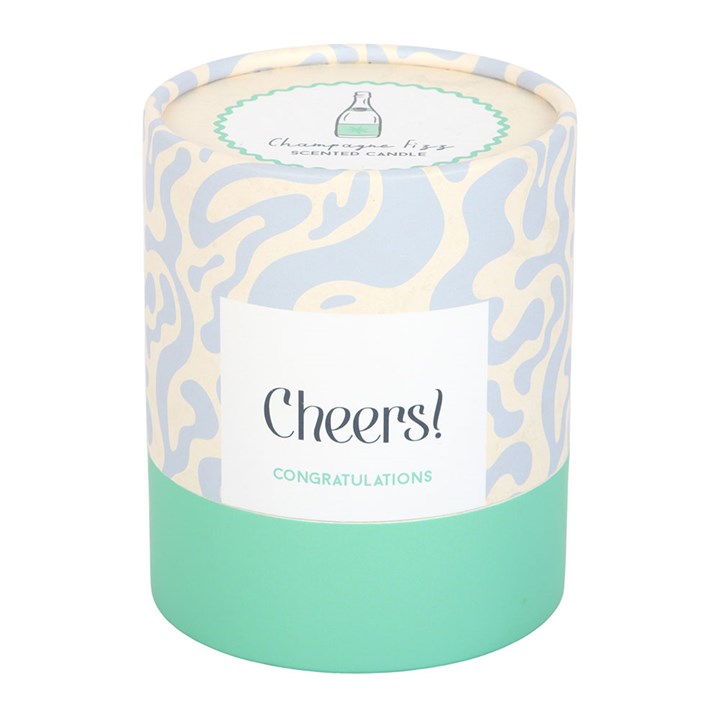 Cheers Congratulations Champagne Fizz Candle