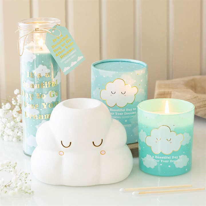 Cloud Print Lavender & Chamomile Tube Candle