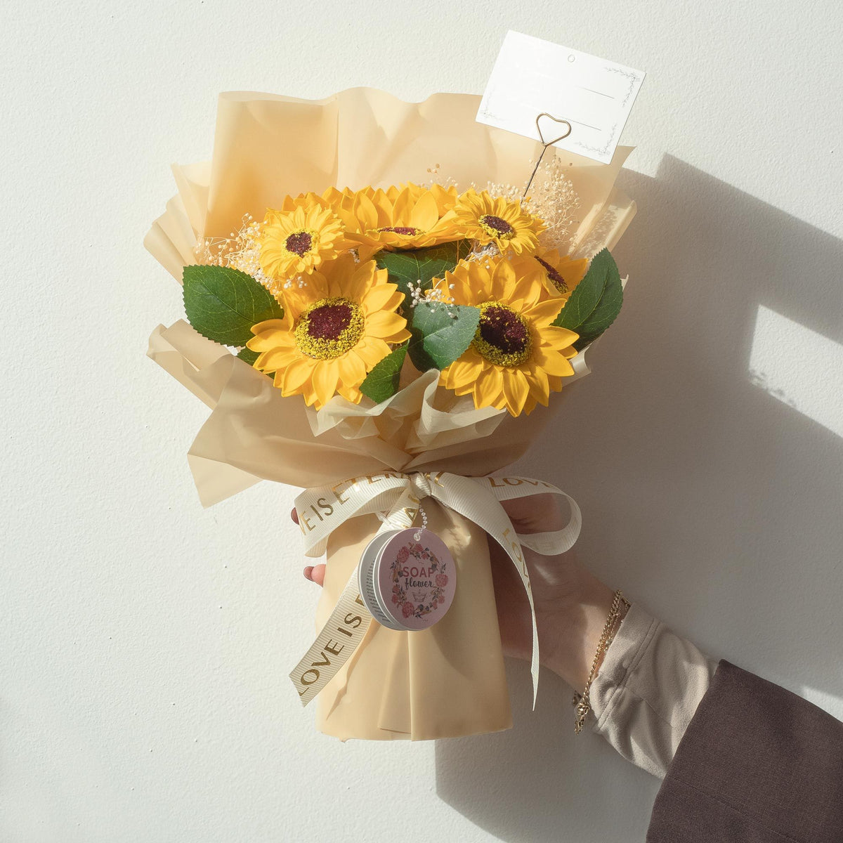 Large Sunflowers Bouquet - Love is Eternal -  Gift Card