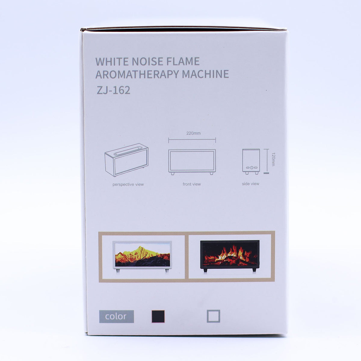 Flame Effect Aroma Diffuser with Birdsound - Black USB - Colour Change