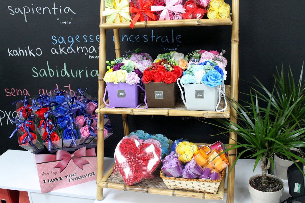 Soap Flower Bouquet - Spring Flowers