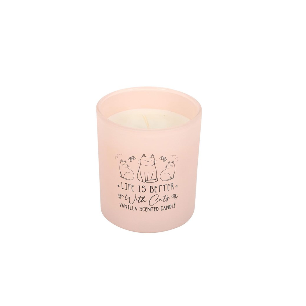 Life Is Better With Cats Vanilla Candle