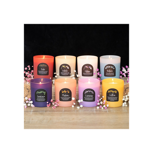 Set of 8 Wheel of the Year Candles