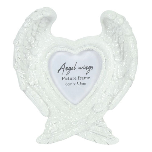 Glitter Angel Wing Photo Frame