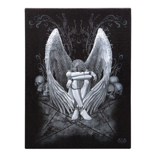 19x25cm Enslaved Angel Canvas Plaque by Spiral Direct