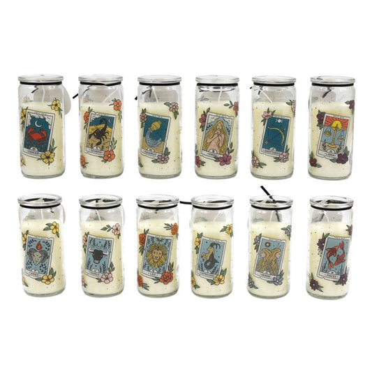 14cm Zodiac Tarot Card Fragranced Tube Candle